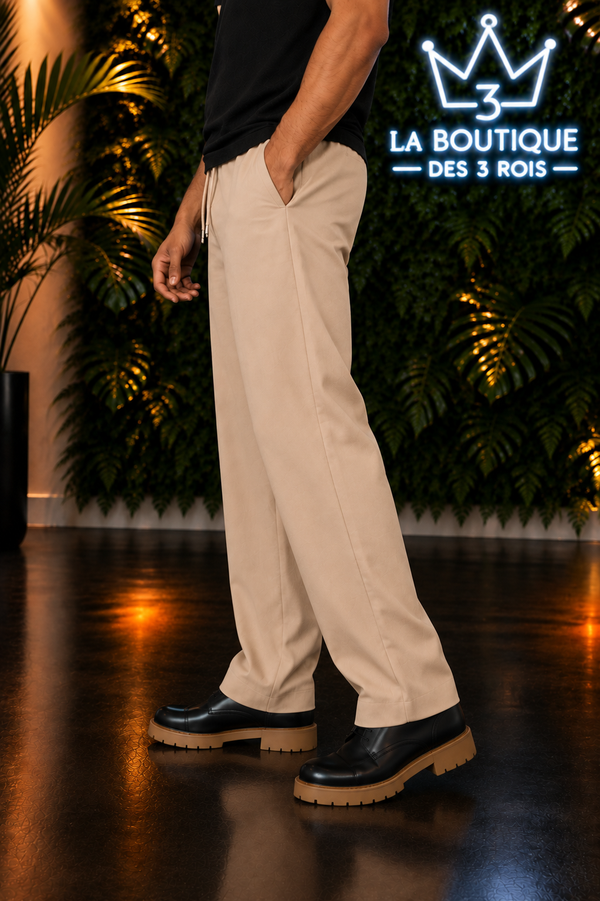Pantalon Uni coupe droite