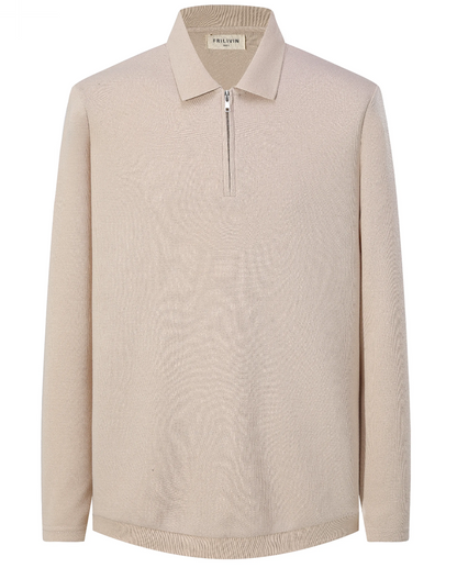 Polo Zippé Manches Longues