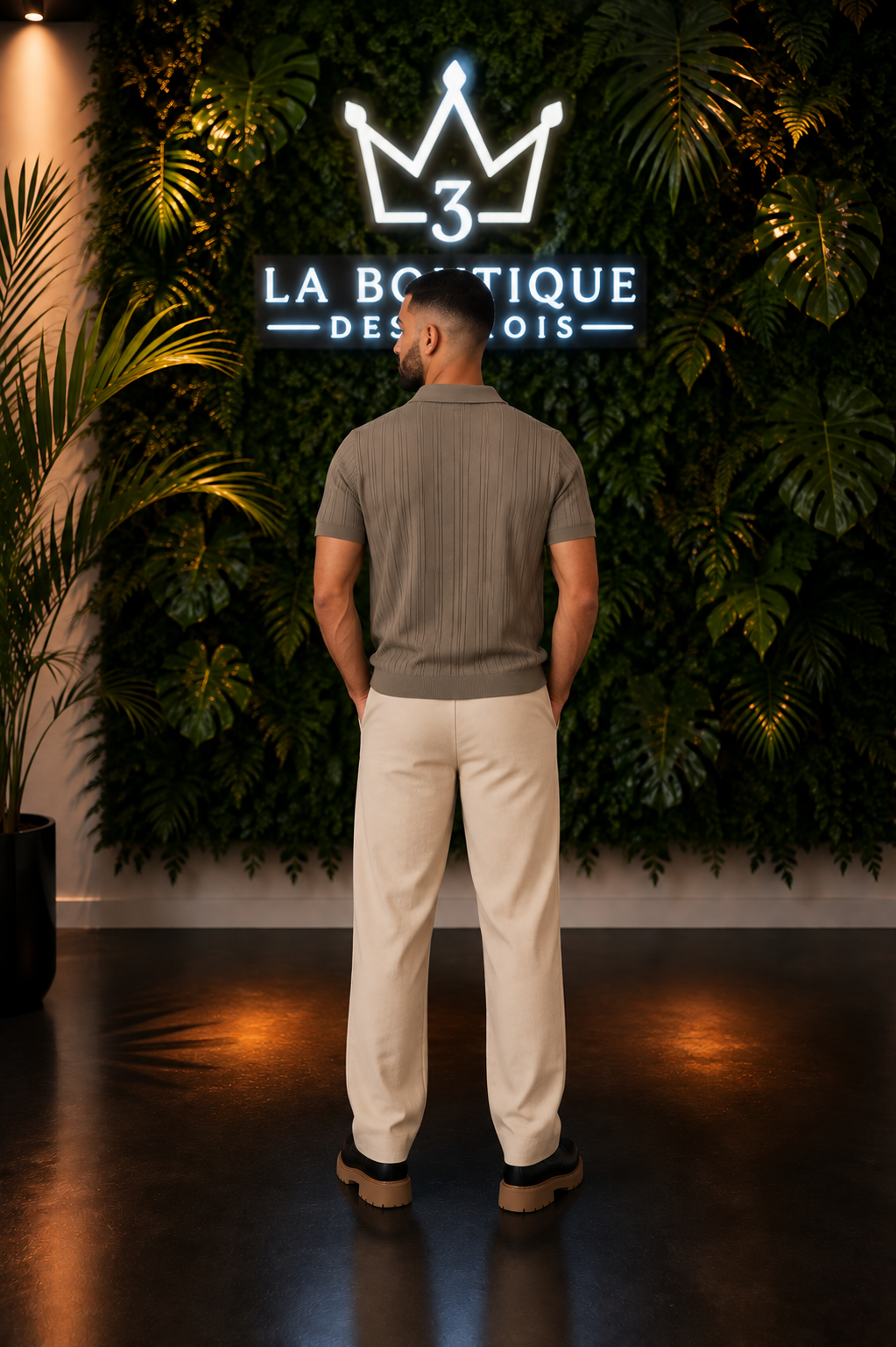 Polo Zippé Texturé