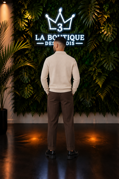 Polo Zippé Manches Longues