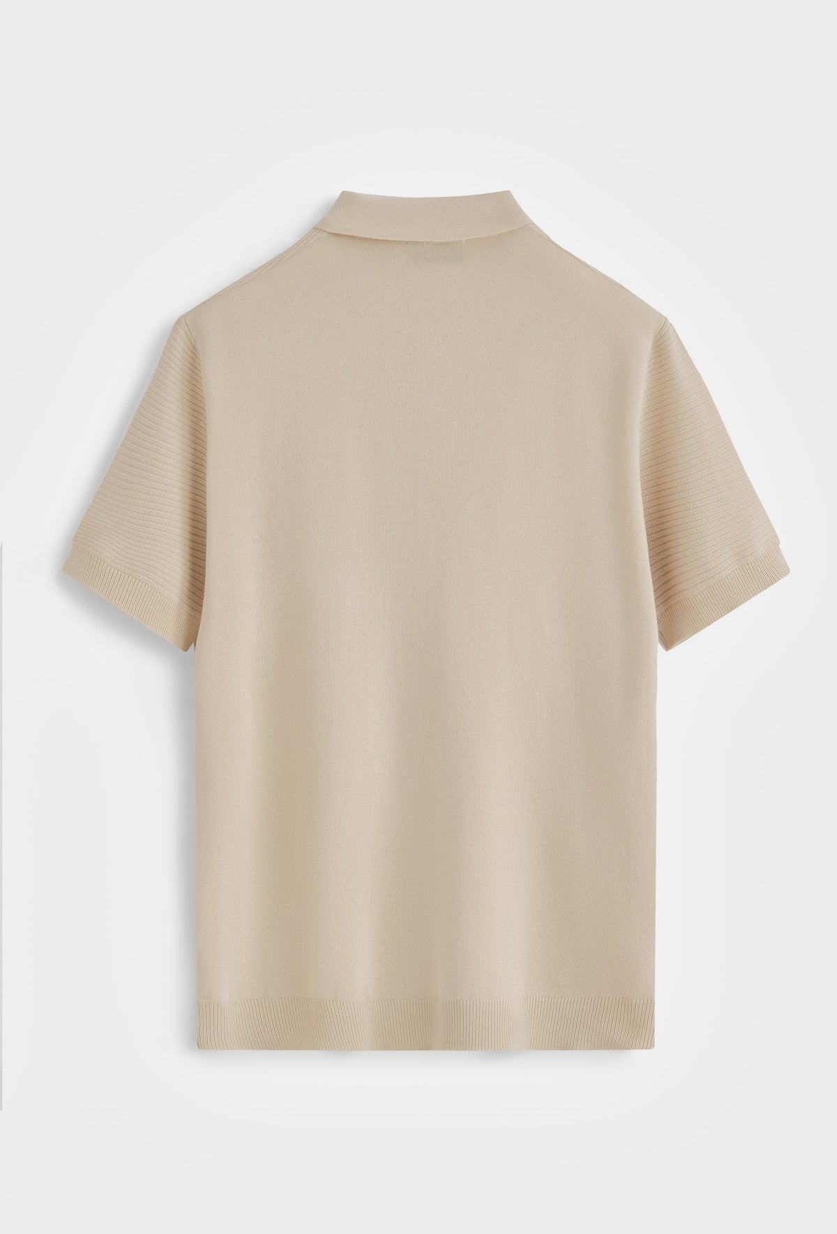 Polo Tricoté Homme Beige